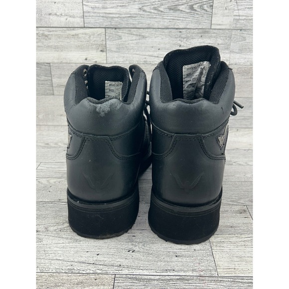 Thorogood‎ Black Leather Lace Up Ankle Work Boots Mens 7.5 Wide Womens 9.5 Wide